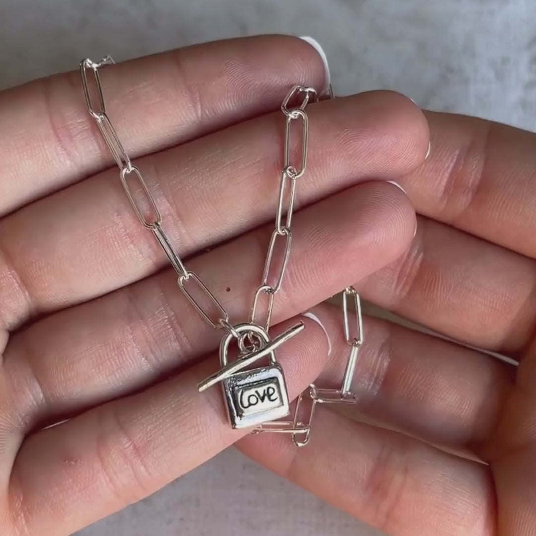 Paperclip Love-Locked Necklace