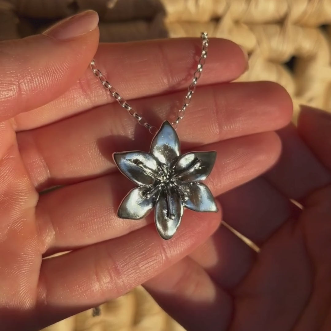 Lily Necklace - May Flower of the Month
