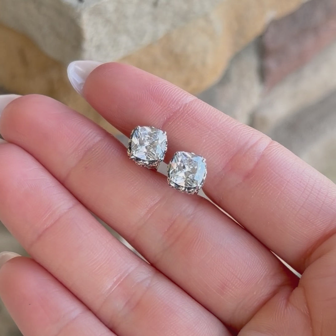 Cushion the Blow Earrings - Sterling Silver
