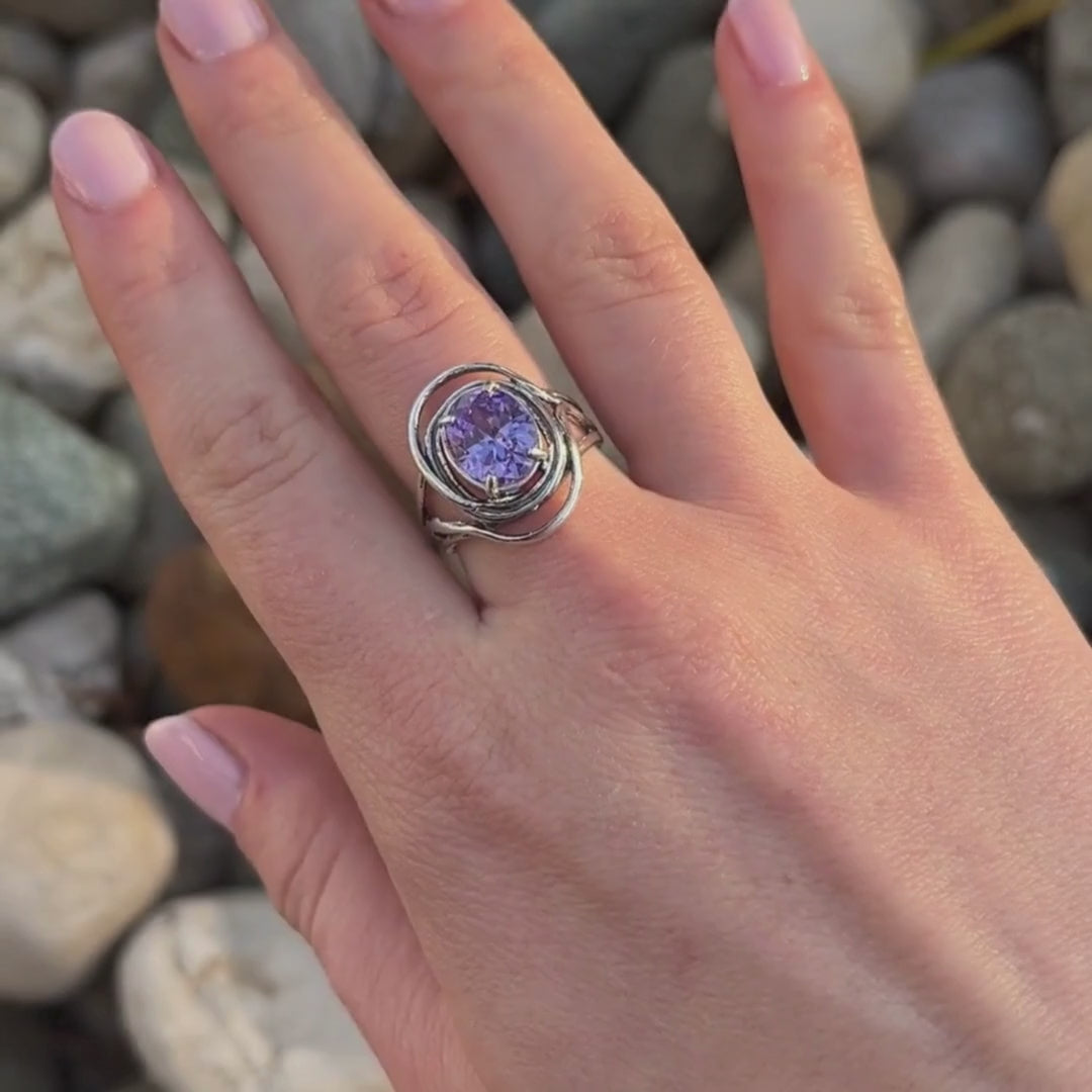 Sparkling Lavender Ring