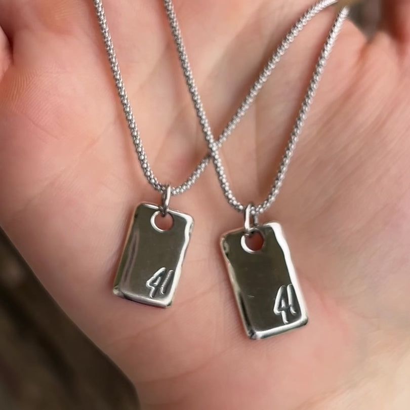 Mini 41 Tag Necklace (unisex)