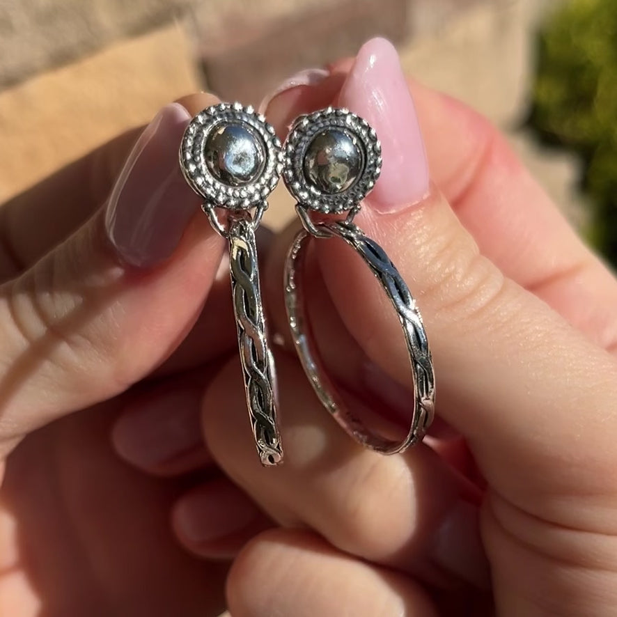 Silver Sizzle Earrings