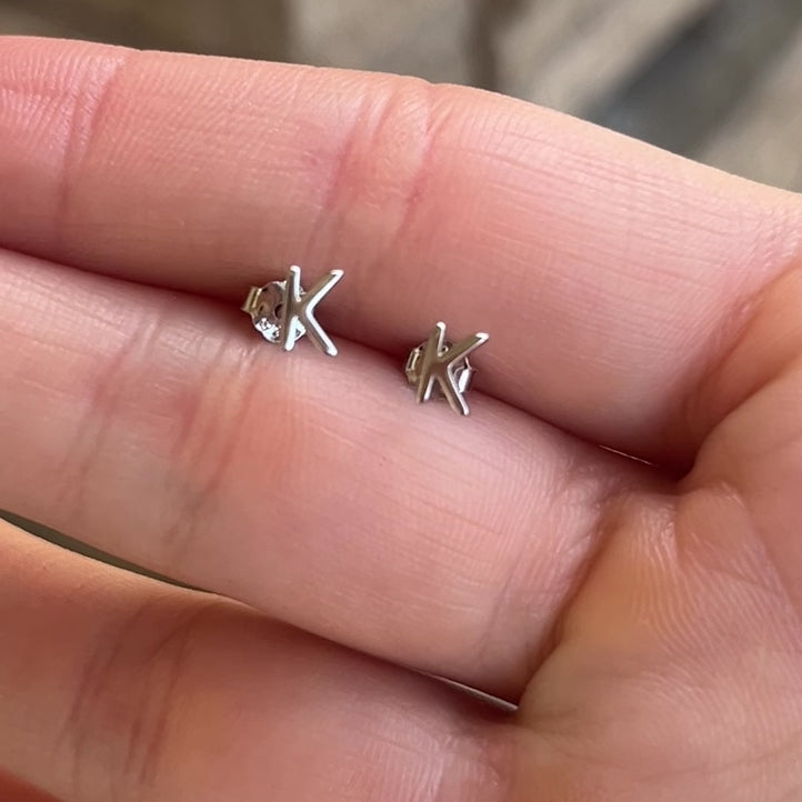 Signature Initial Earrings