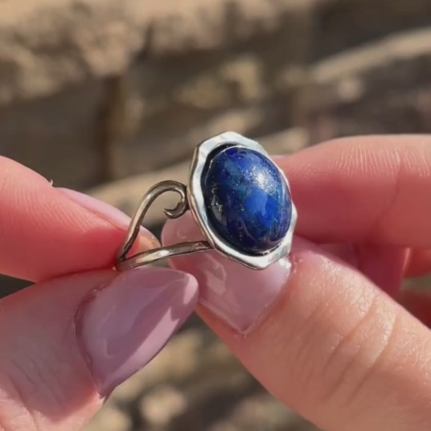 Denim and Blues Ring