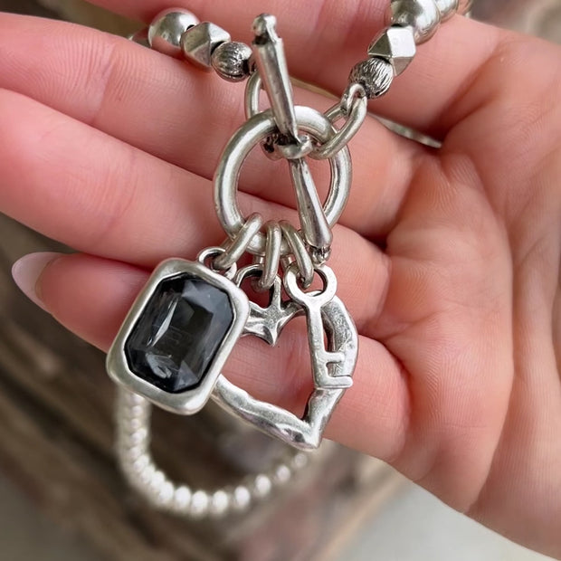 Key to My Sass Necklace - Silver