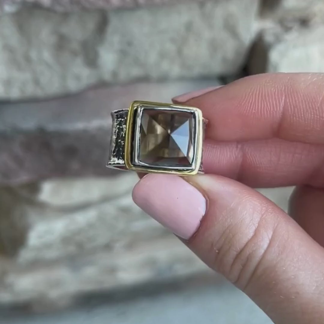 Espresso Square Ring