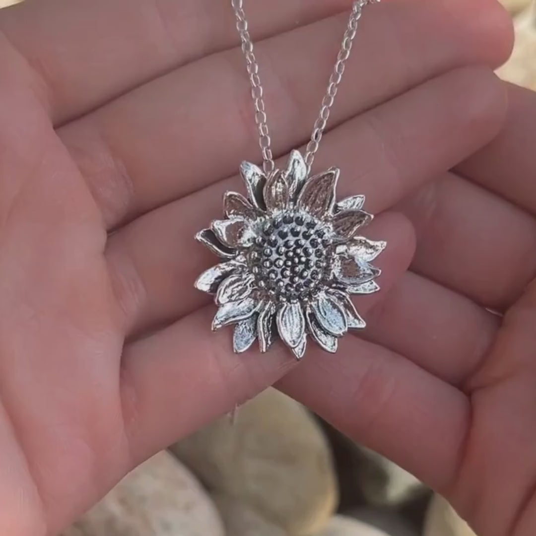 Sunflower Necklace - July Flower of the Month