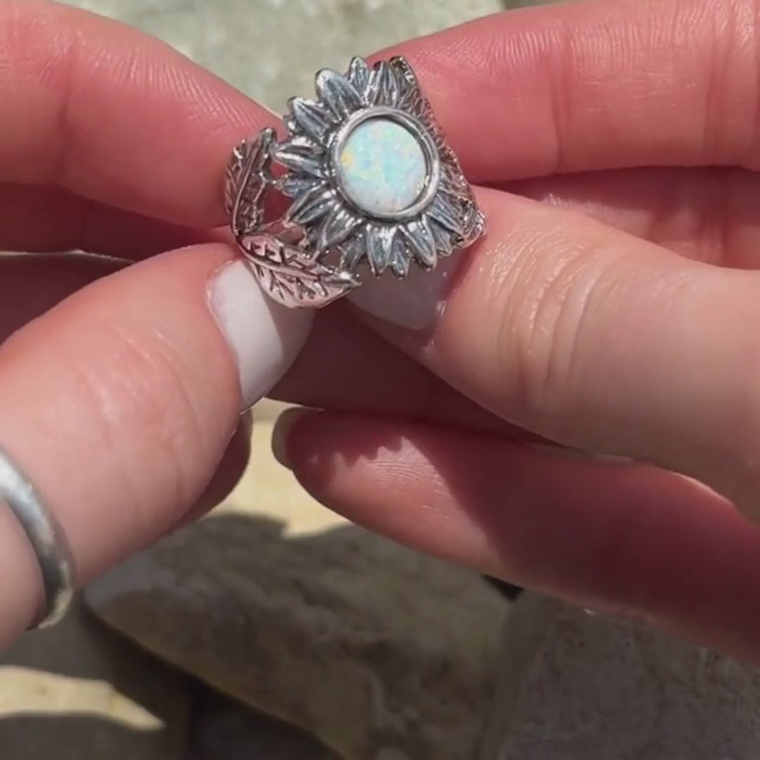 Opals In Bloom Ring
