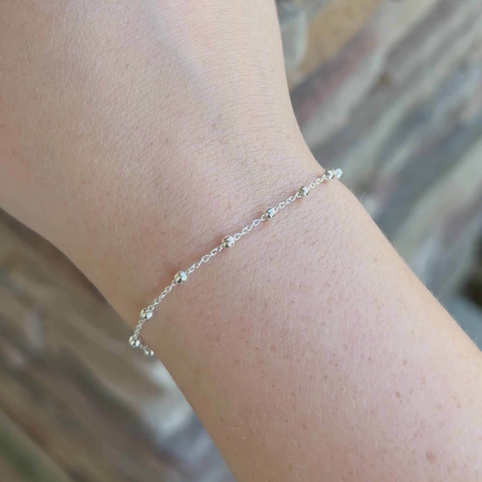 Lit'l Bead Station Bracelet