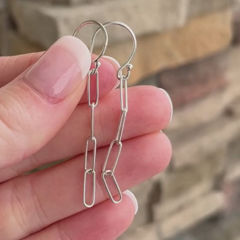 Simple Paperclip Earrings