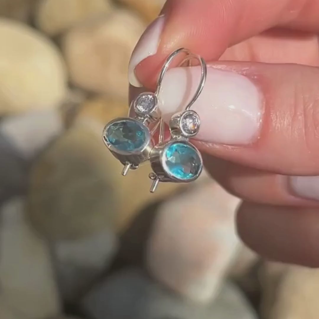 Blue Grotto Earrings