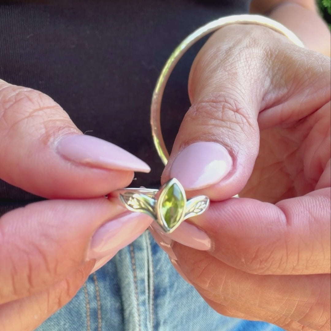 Olive You Ring - Sterling Silver
