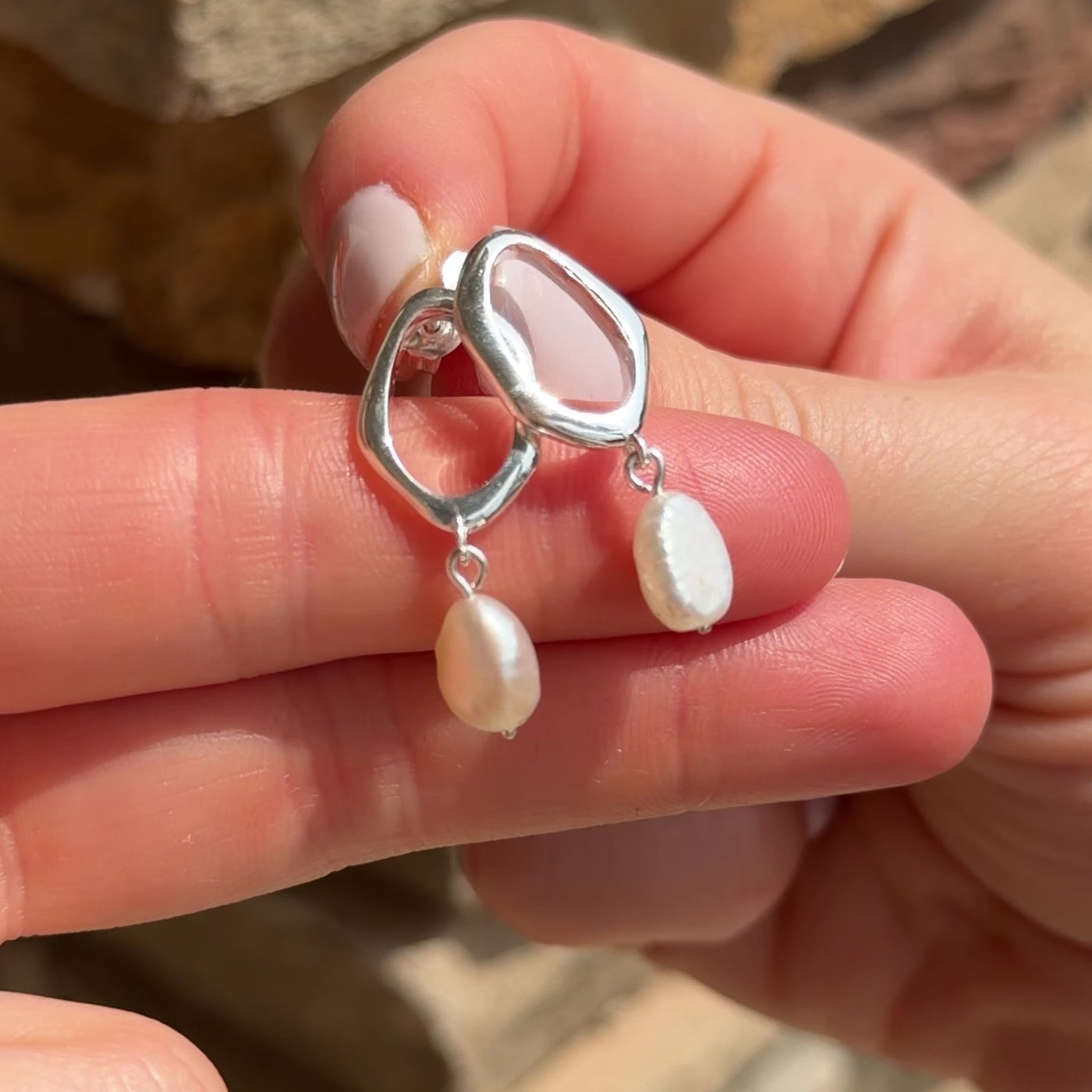 The Pearl Exclamation Earrings