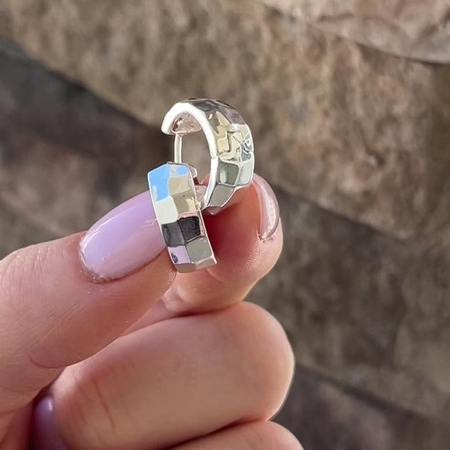 Bold Shine Huggie Earrings