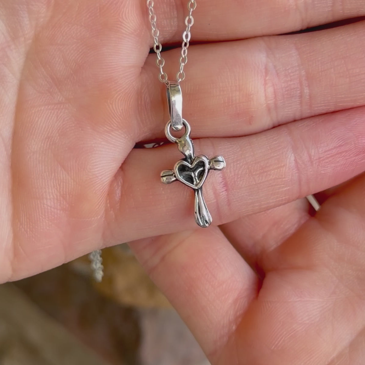 The Greatest of These Necklace - Sterling Silver