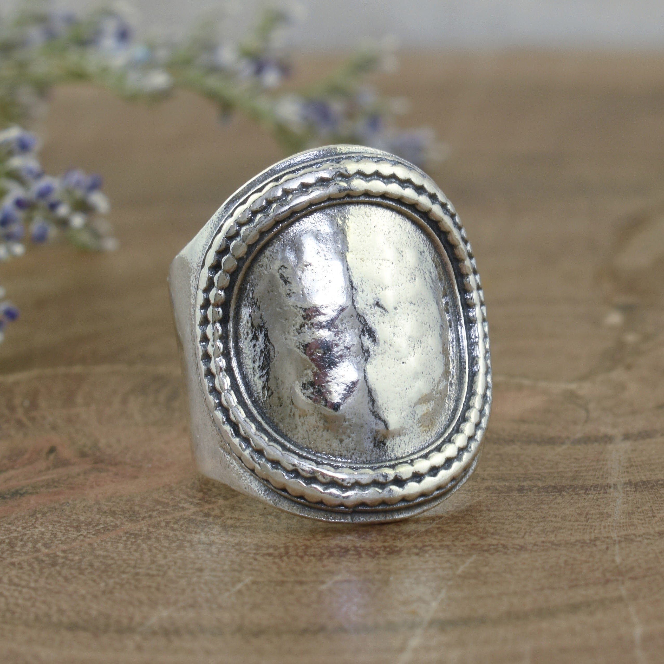 chunky cowgirl style ring