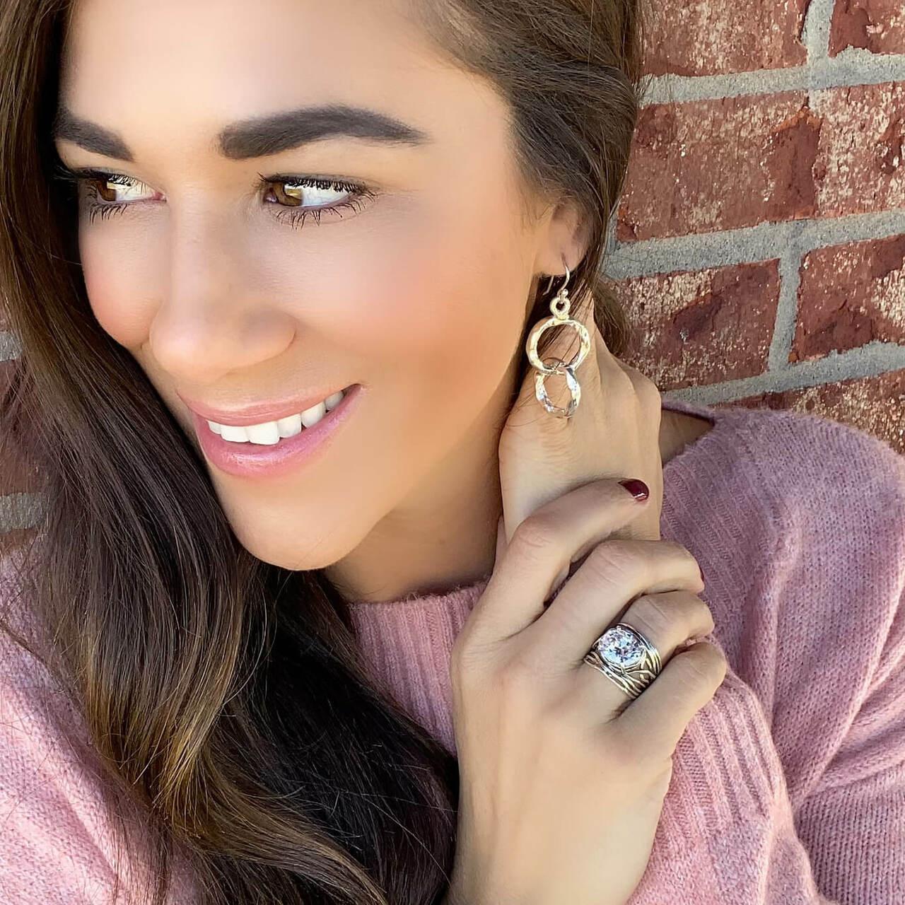 First Class Ring paired with Today's Girl Earrings