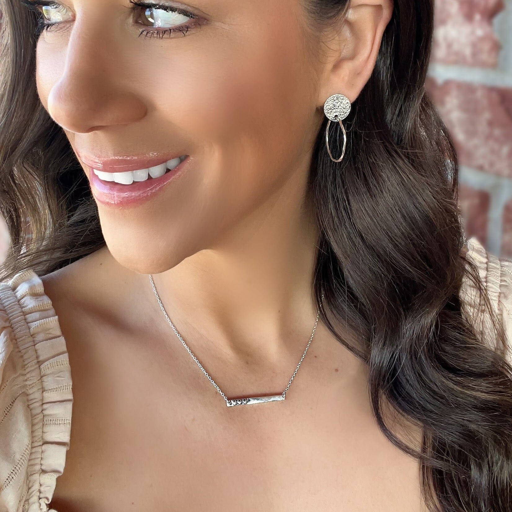 Love Story Necklace paired with Gondola Ride Earrings