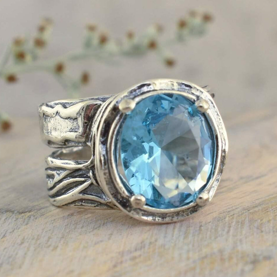 Designer sterling silver Bora Bora Ring