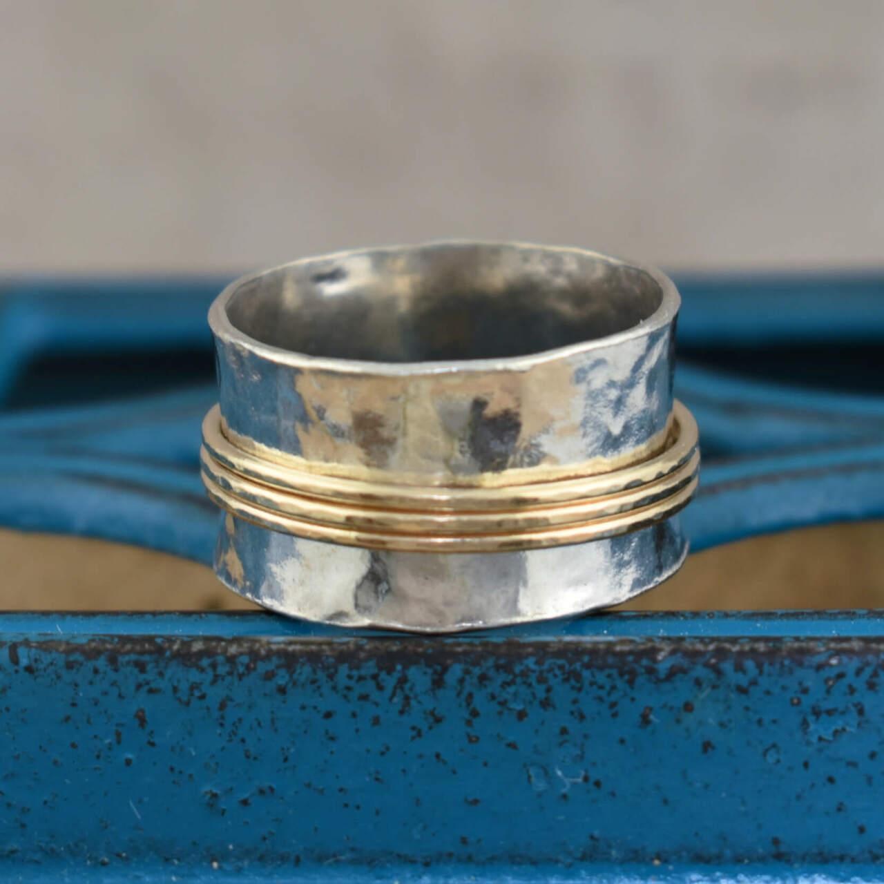 .925 sterling silver spinner ring