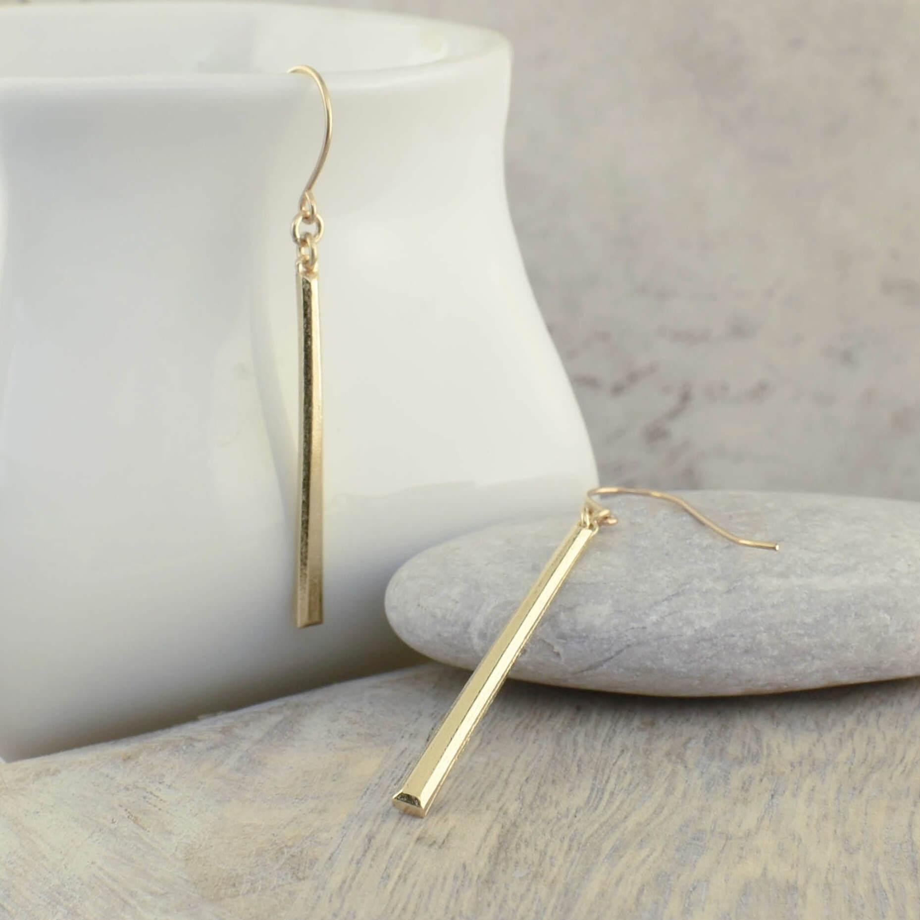 Designer earrings on French-style wires and gold-filled pendant