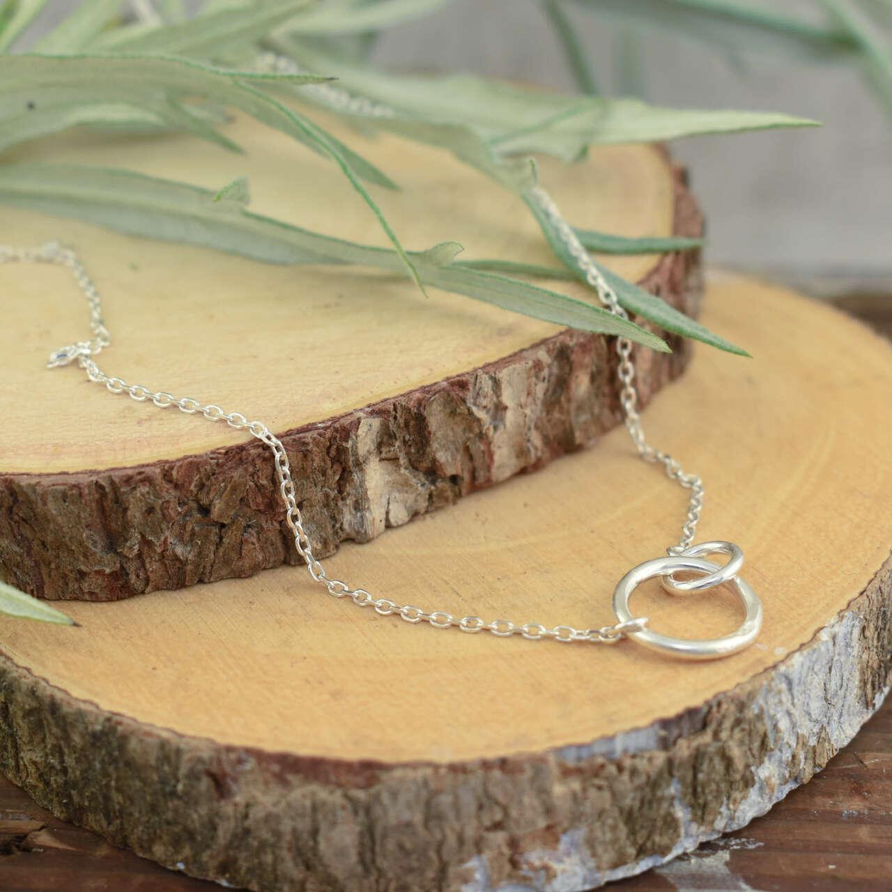 It Takes Two Necklace in handcrafted sterling silver