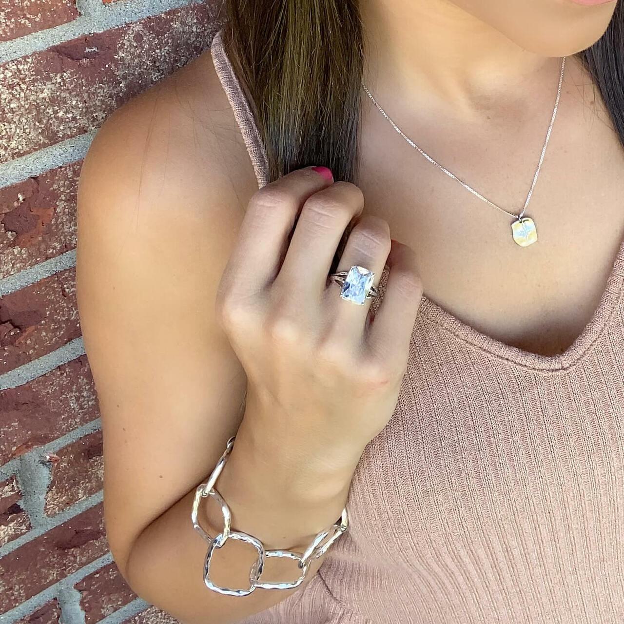 Legend Ring paired with Starlight Necklace and Unchained Melody Bracelet