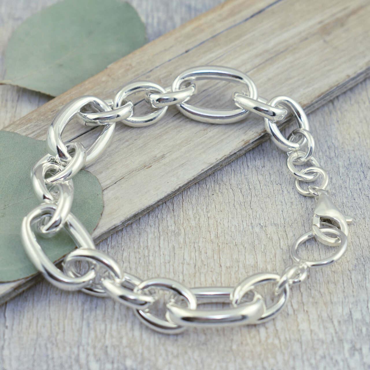 .925 sterling silver Linked-Up Bracelet