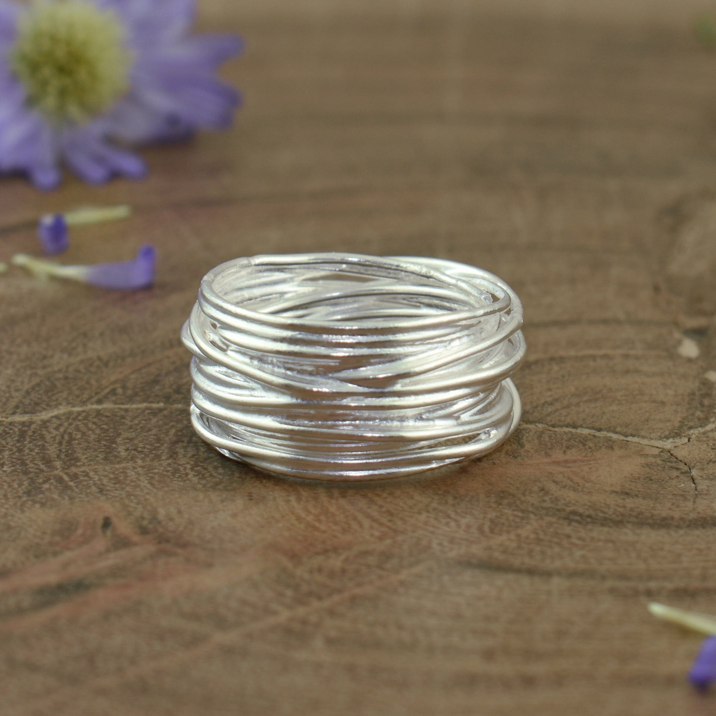.925 sterling silver woven ring