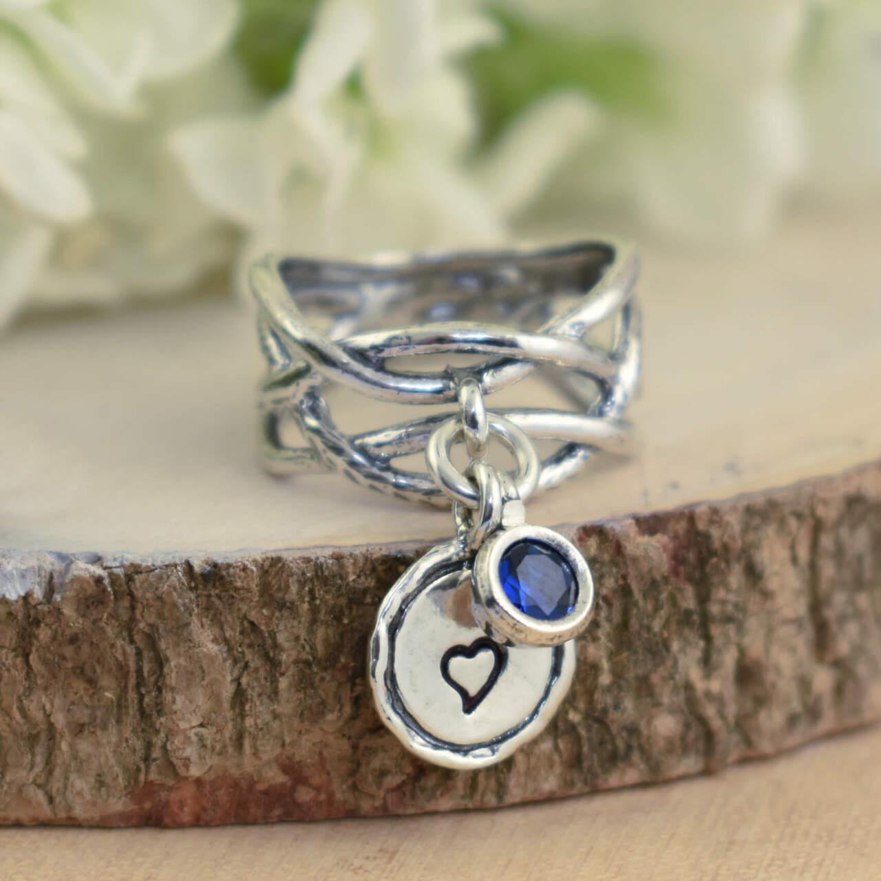 Included with a hand stamped initial or heart - you decide!