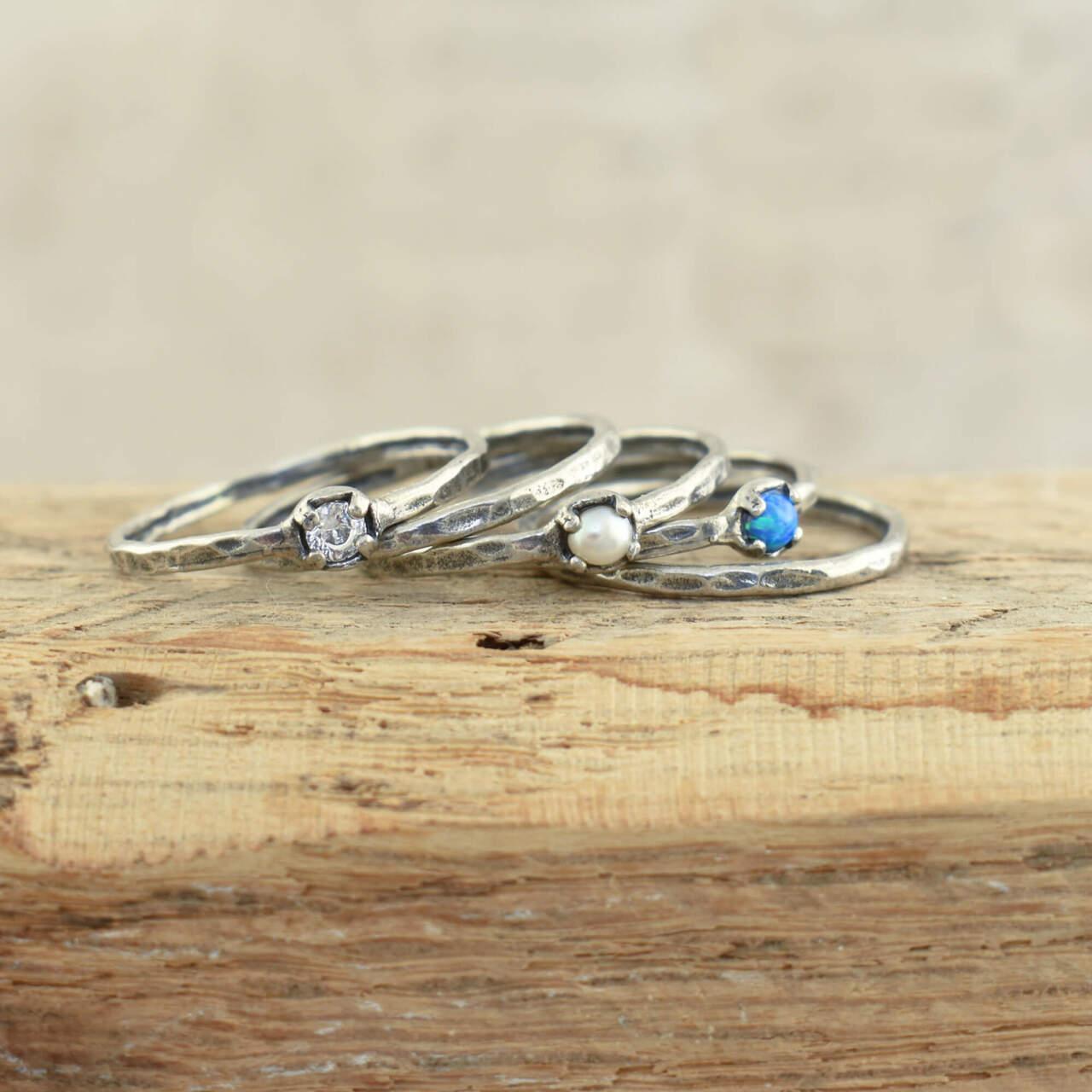 Whisper of Love Stackable Rings (price adjusts per ring quantity selected) - Inspiranza Designs